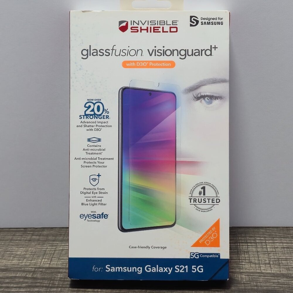 Zagg Invisible Shield GlassFusion Screen Protector Samsung S21